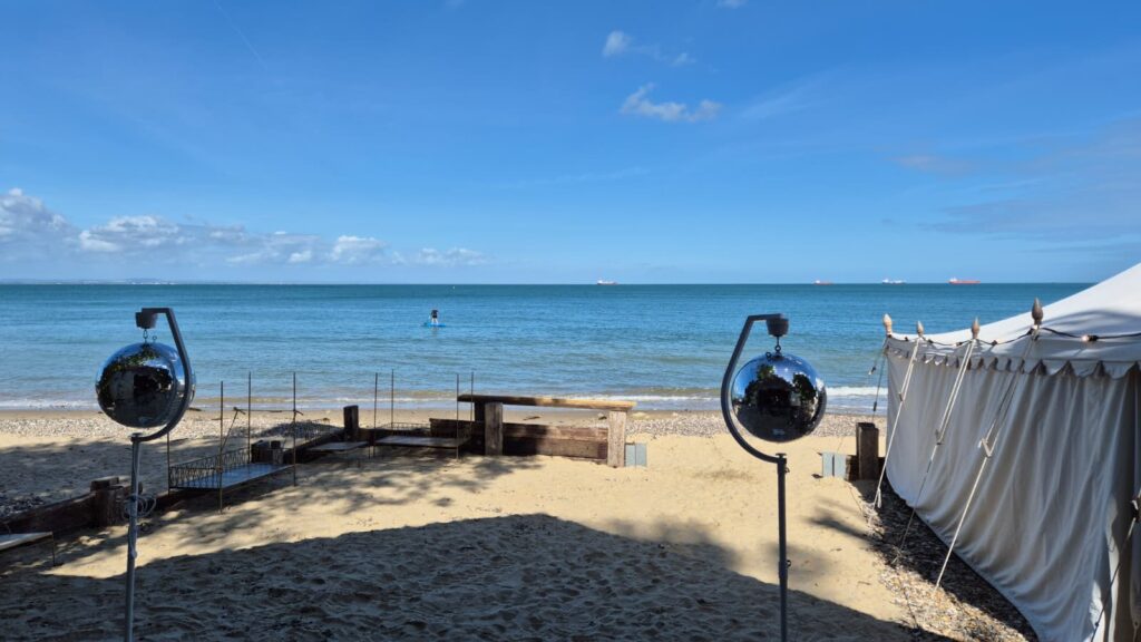 The Wedding of Chris and Harriet on Priory Bay Beach