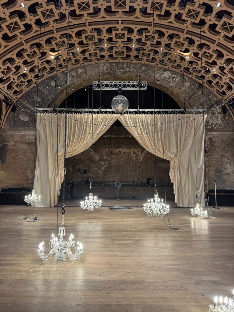 Wedding lighting and Draping at Battersea Arts Centre