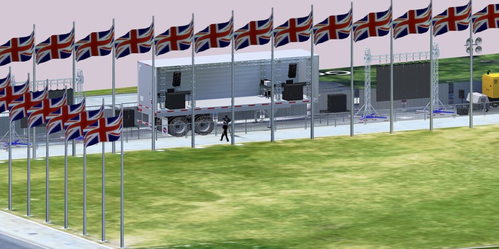 The Peoples Vote – Mobile stage and production floor plan